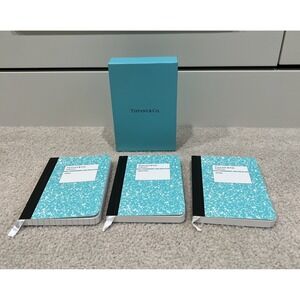 Tiffany & Co. Mini Notebook Set of 3 Case Limited Edition‎ Promo Gift Teal Blue